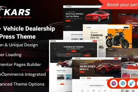 Kars – Vehicle Dealership WordPress Theme