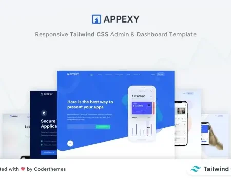 Appexy – Tailwind CSS Landing Page Template