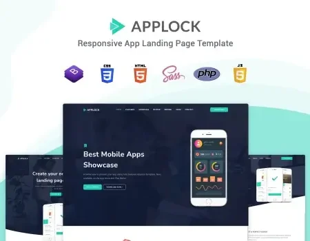 Applock – Responsive App Landing Page Template