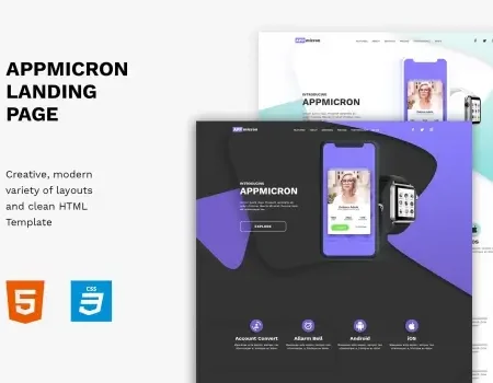Appmicron – App & Product Landing page