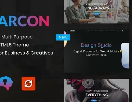 Arcon – Creative Multi-Purpose HTML Template