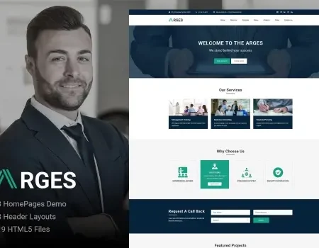 Arges | Corporate & Business HTML5 Template