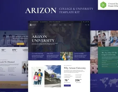 Arizon – College & University Elementor Template Kit