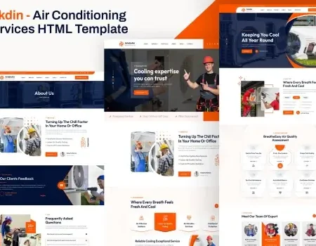 Arkdin – Air Conditioning Services HTML Template