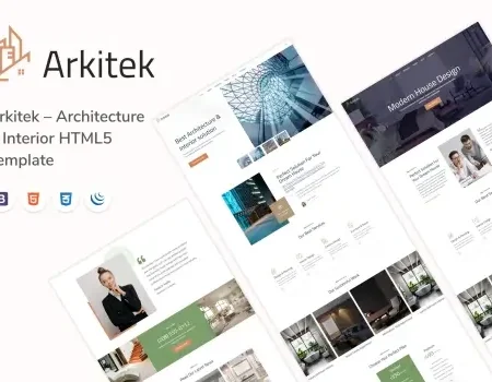 Arkitek – Architecture & Interior HTML5 Template