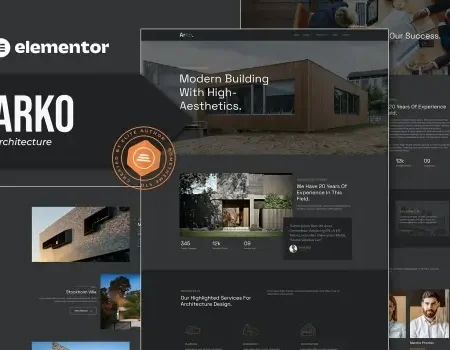 Arko – Architecture Elementor Template Kit