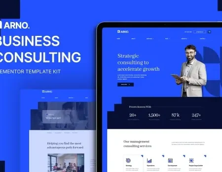 Arno – Business Consulting Elementor Template Kit