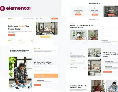 Arsiti – Architecture & House Design Agency Elementor Template Kit
