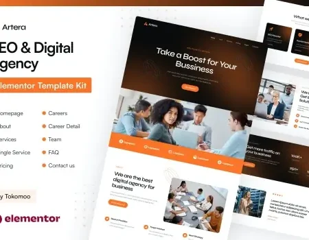 Artera – SEO & Digital Agency Elementor Pro Template Kit