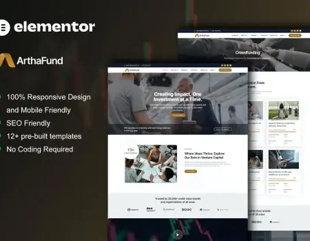 ArthaFund – Finance & Investment Elementor Template Kit