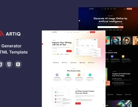 Artiq – AI Generator HTML Template