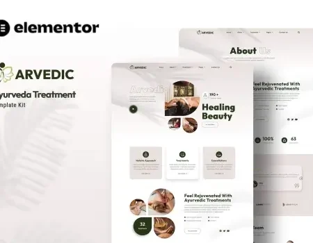 Arvedic – Beauty Treatment Elementor Template Kit