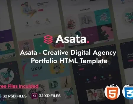 Asata – Creative Digital Agency Portfolio Template