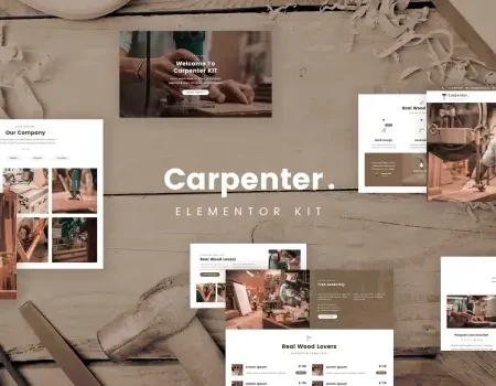 Ash – Carpenter Elementor Template Kit