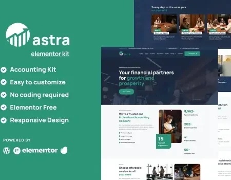 Astra – Business Consulting Elementor Template Kit