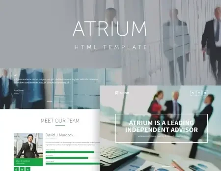 Atrium – Finance Consulting Advisor Template