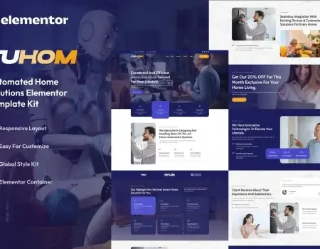 Auhom – Smart Home Automation Elementor Template Kit