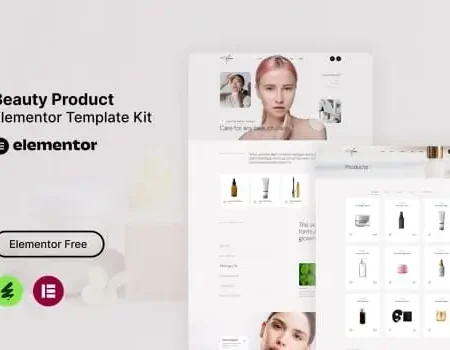 Auren – Beauty Product Elementor Template Kit