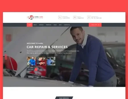 Auril – Car Mechanic Workshop HTML Template
