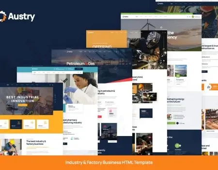 Austry – Industry & Factory Business Template