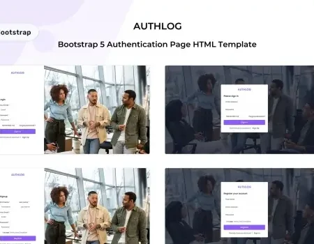 Authlog – Bootstrap 5 Authentication Template