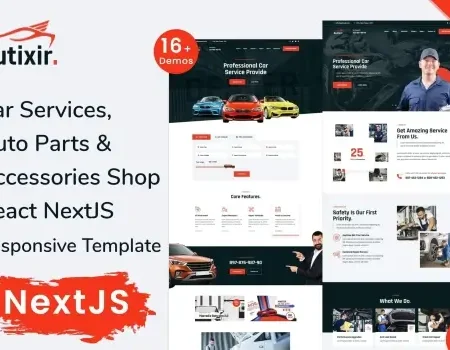 Autixir – Auto Parts Accessories Shop React NextJS