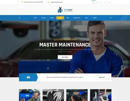Automov – Car Repair & Services Elementor Template Kit