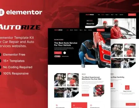 Autorize – Car Repair & Auto Services Elementor Template Kit