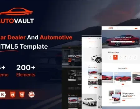 Autovault – Car Dealer HTML5 Template