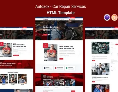 Autozox – Car Repair Services HTML Template