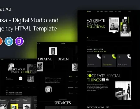 Auxa – Digital Studio and Agency HTML Template