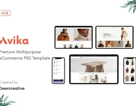 Avika | Multipurpose eCommerce PSD Template