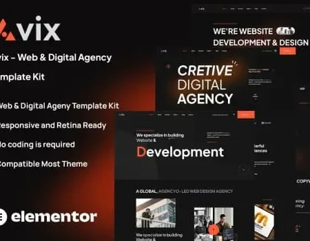 Avix – Web and Digital Agency Template Kit