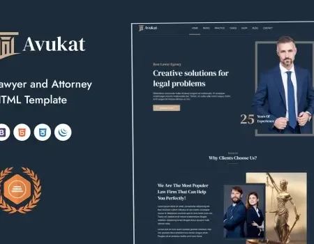 Avukat – Lawyer and Attorney HTML Template