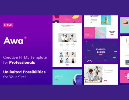 AWA – Portfolio HTML Template