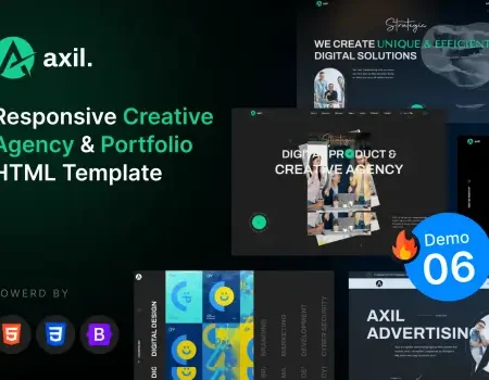Axil – Creative Agency Portfolio Template