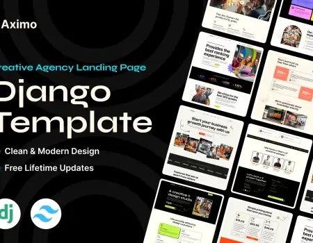 Aximo – Django – Creative Agency Tailwind Template