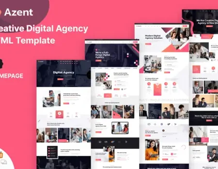 Azent – Creative Digital Agency HTML Template
