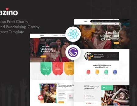 Azino – Gatsby React Nonprofit Charity Template