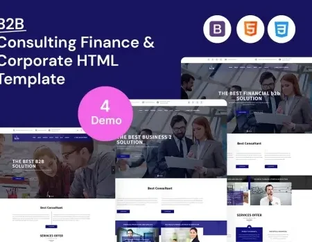 B2B – Business, Consulting & Finance HTML Template