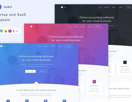 Babil – Startup and SaaS template