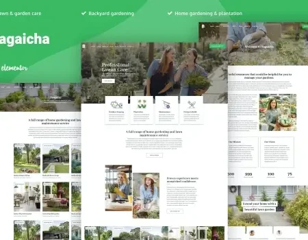 Bagaicha – Landscape & Gardening Elementor Template Kit