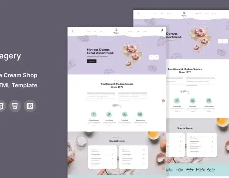 Bagery – Ice Cream Shop HTML5 Template