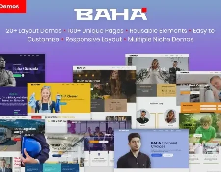 BAHA – Responsive Multi-Purpose HTML Template