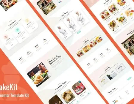 Bakekit – Food and Cake Elementor Template