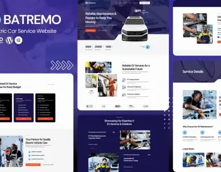 Batremo – Electric Car Service Elementor Template Kits