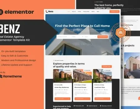 Benz – Real Estate Elementor Template Kit