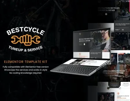 Bestcycle | Bicycle Repair & Service Elementor Template Kit