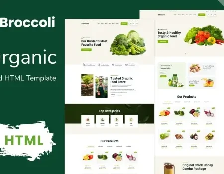 Broccoli – Organic Food Bootstrap HTML Template