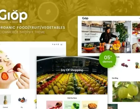 Giop | Organic Food/Fruit/Vegetables Shopify Theme